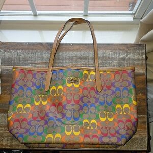 Coach Multicolor Signature Tote
